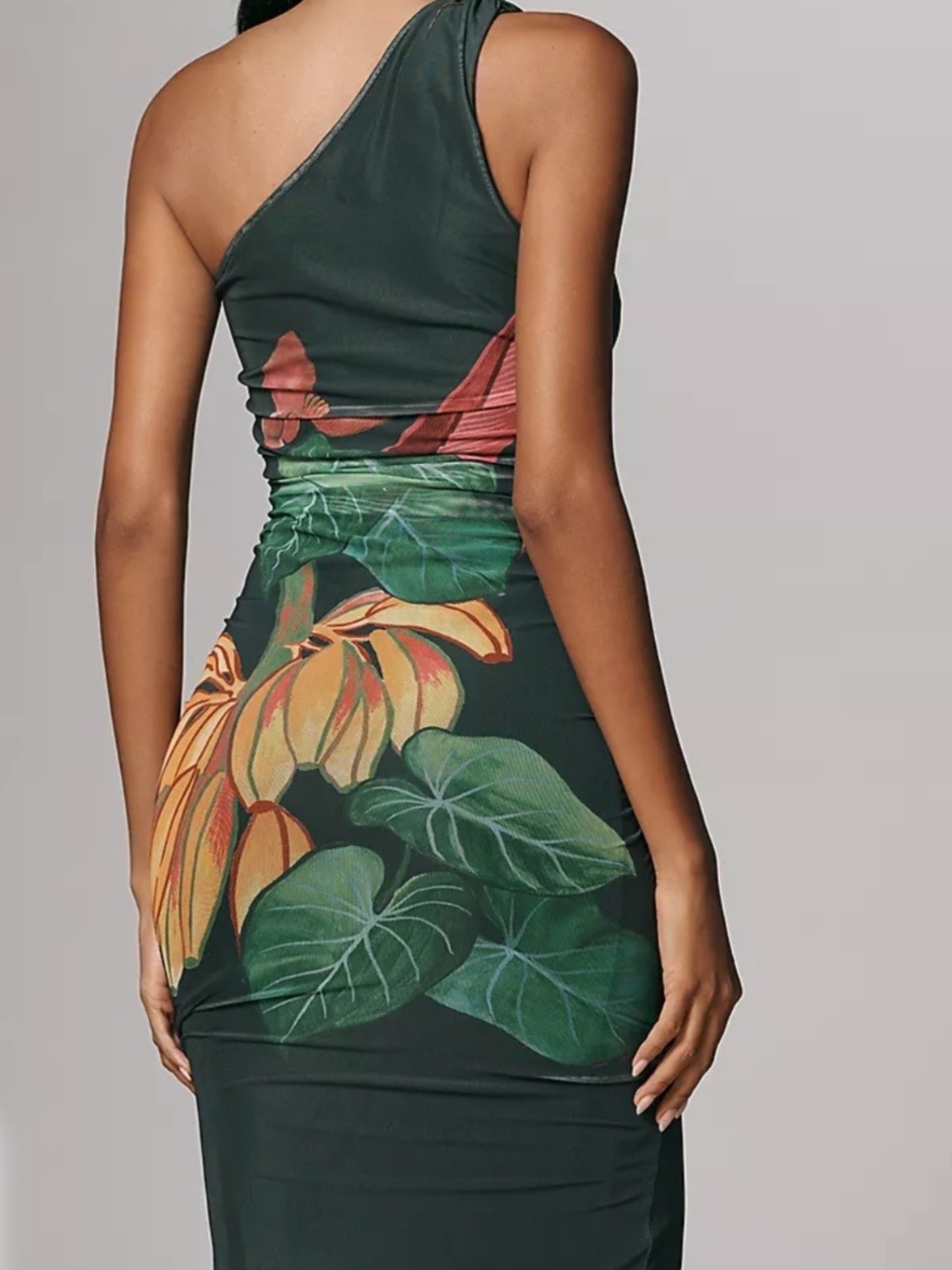 FARM Rio Emerald Green Tropical-Print Midi Dress - Picture 4 of 4